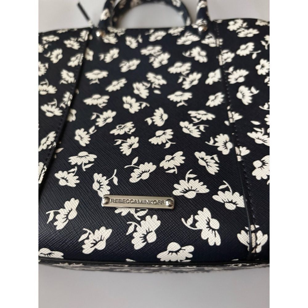 Rebecca Minkoff Mab Mini Cross-Body Bag in Black /White Foral / No Long Strap - Picture 7 of 7